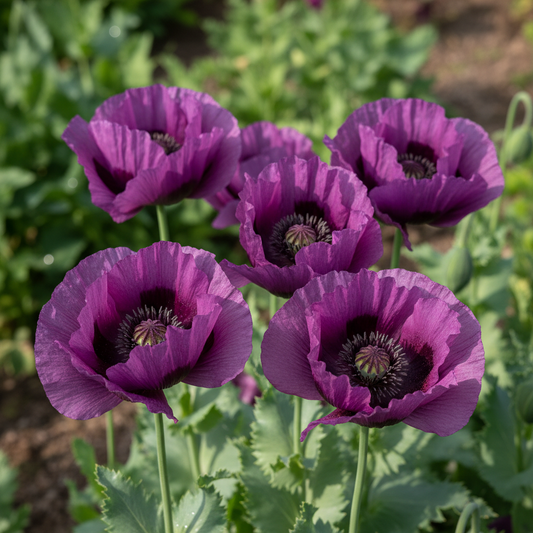 Papaver somniferum Lauren's Grape